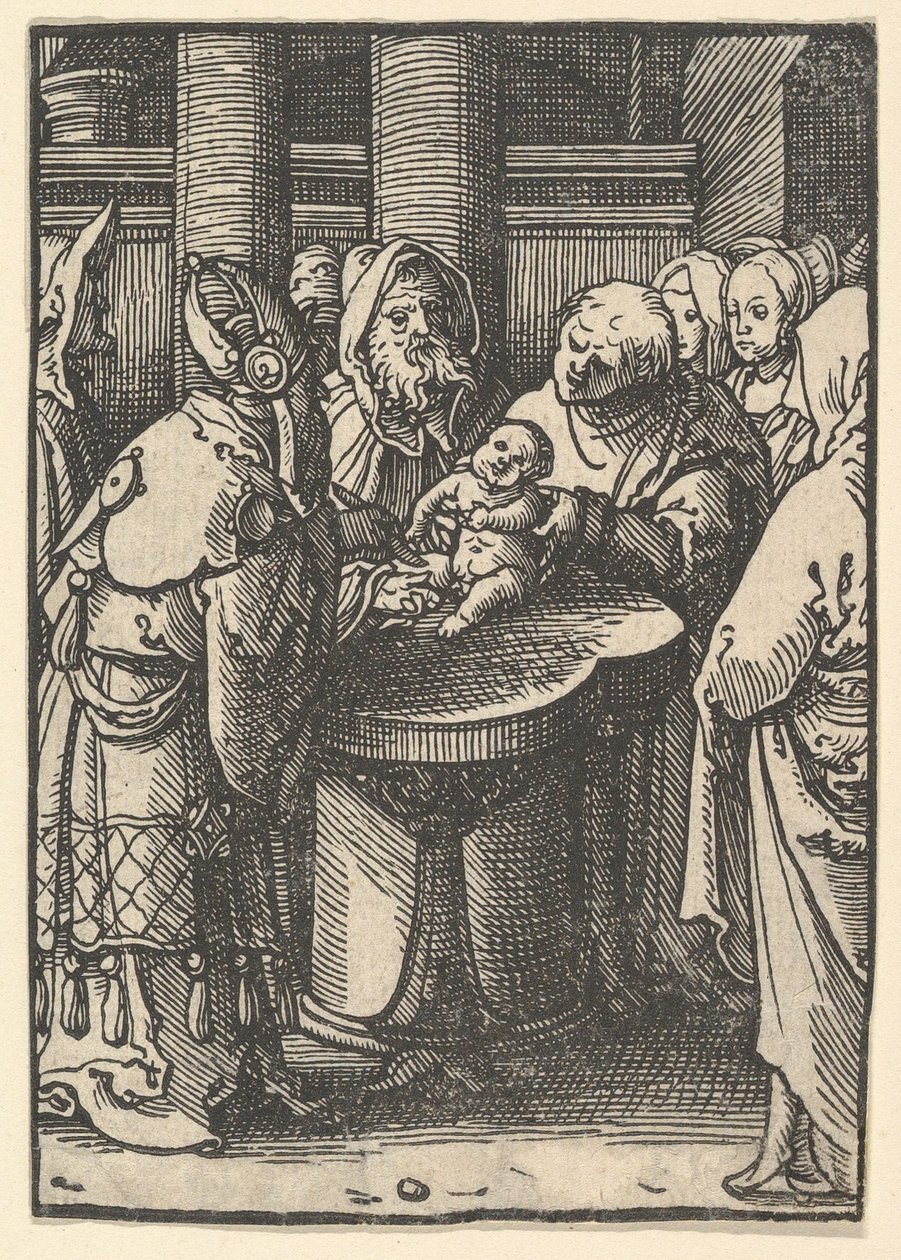 A circuncisão, ca. 1520 de Lucas van Leyden