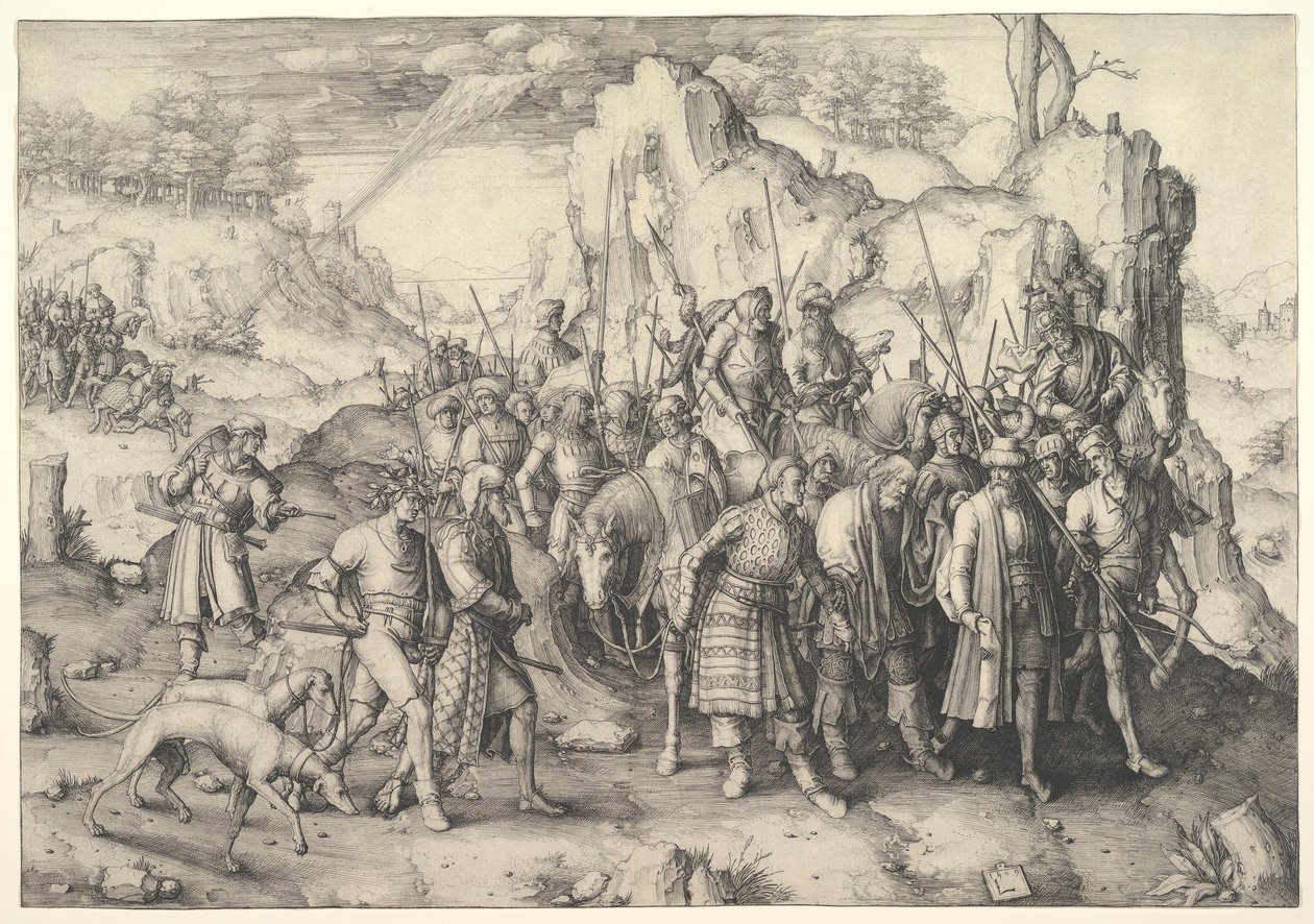 A Conversão de São Paulo, 1509. de Lucas van Leyden