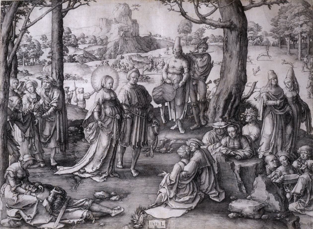 A dança de Santa Maria Madalena de Lucas van Leyden