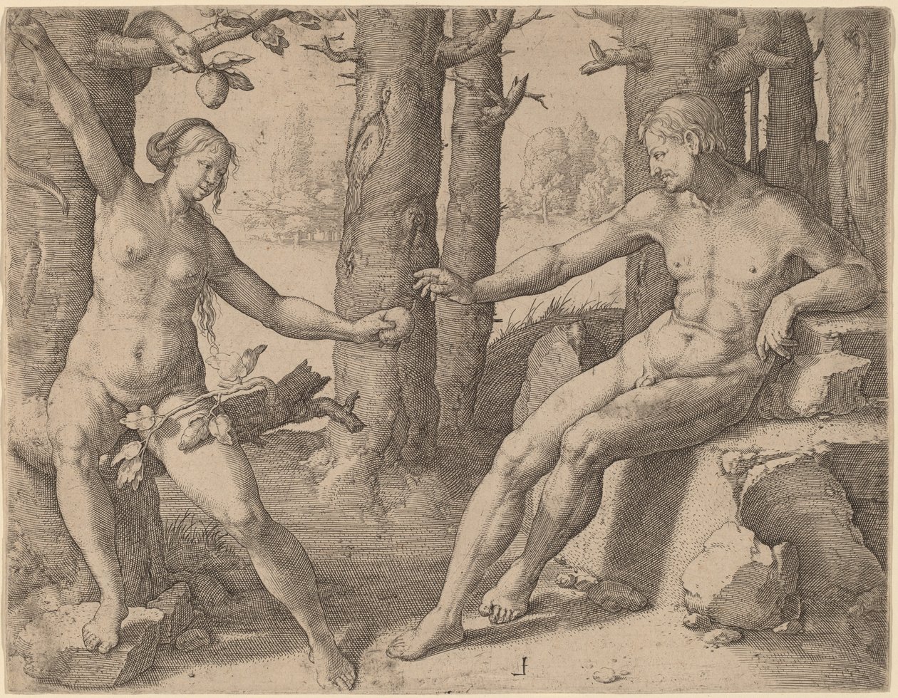 A queda do homem de Lucas van Leyden