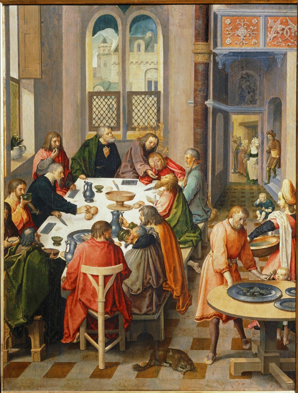 A Última Ceia ... de Lucas van Leyden