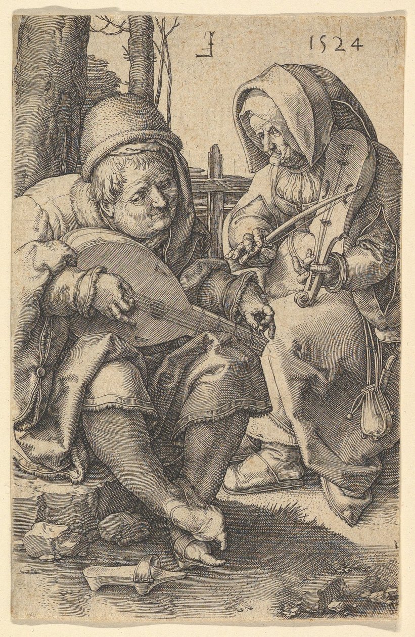 Os Músicos, 1524. de Lucas van Leyden