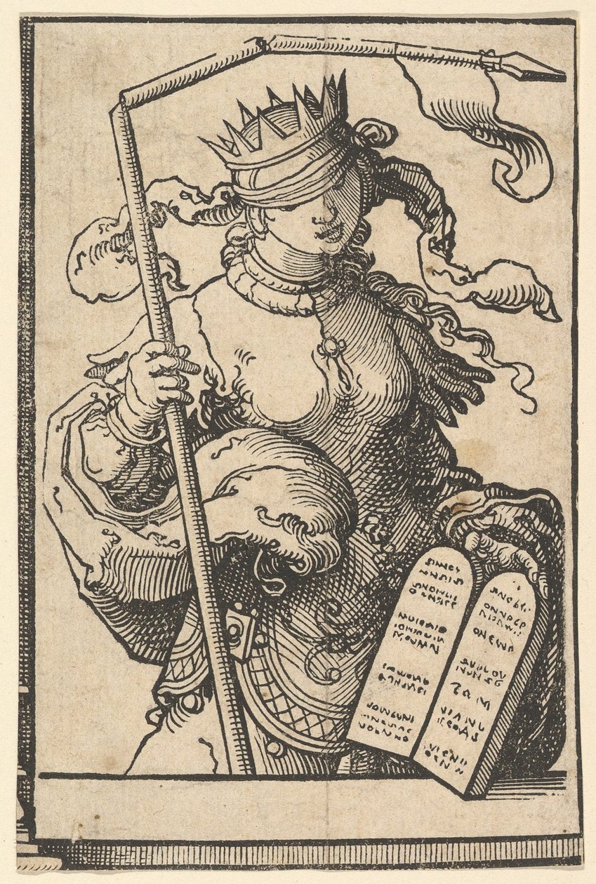 O Antigo Testamento ou Sinagoga, da série de Sibilas, ca. 1530 de Lucas van Leyden
