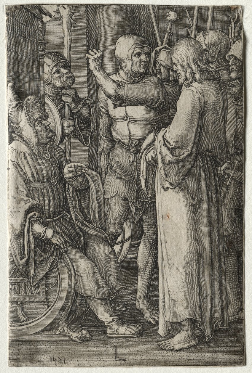 A Paixão: Cristo Diante do Sumo Sacerdote de Lucas van Leyden