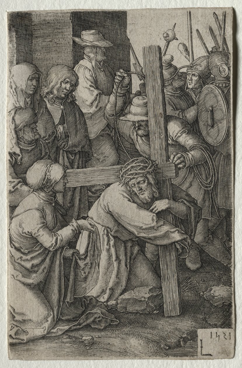 A Paixão: Cristo Carregando a Cruz de Lucas van Leyden