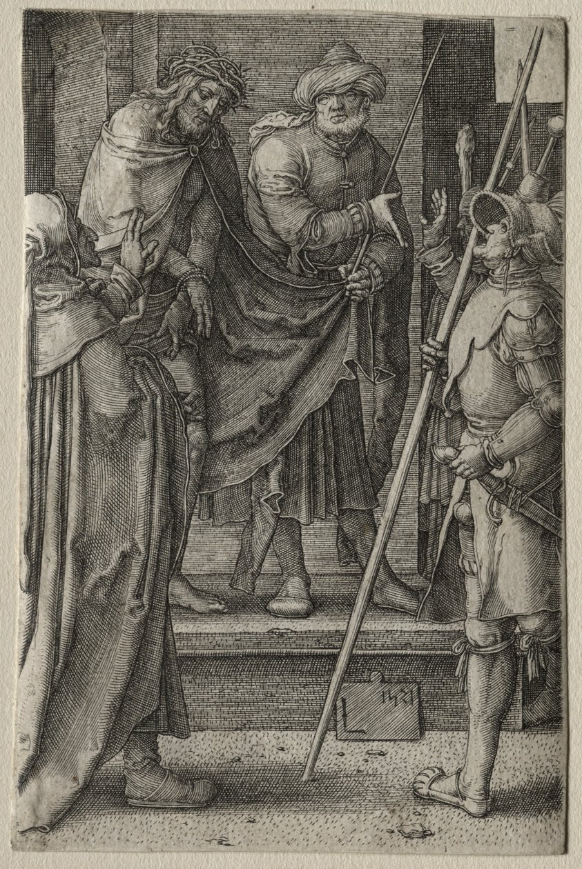 A Paixão: Cristo Apresentado ao Povo de Lucas van Leyden