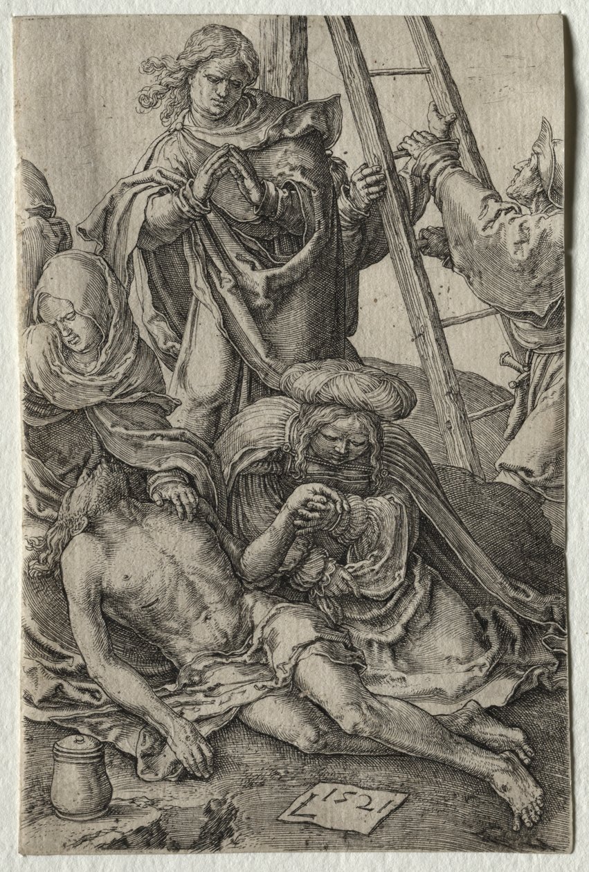 A Paixão: Descida da Cruz de Lucas van Leyden