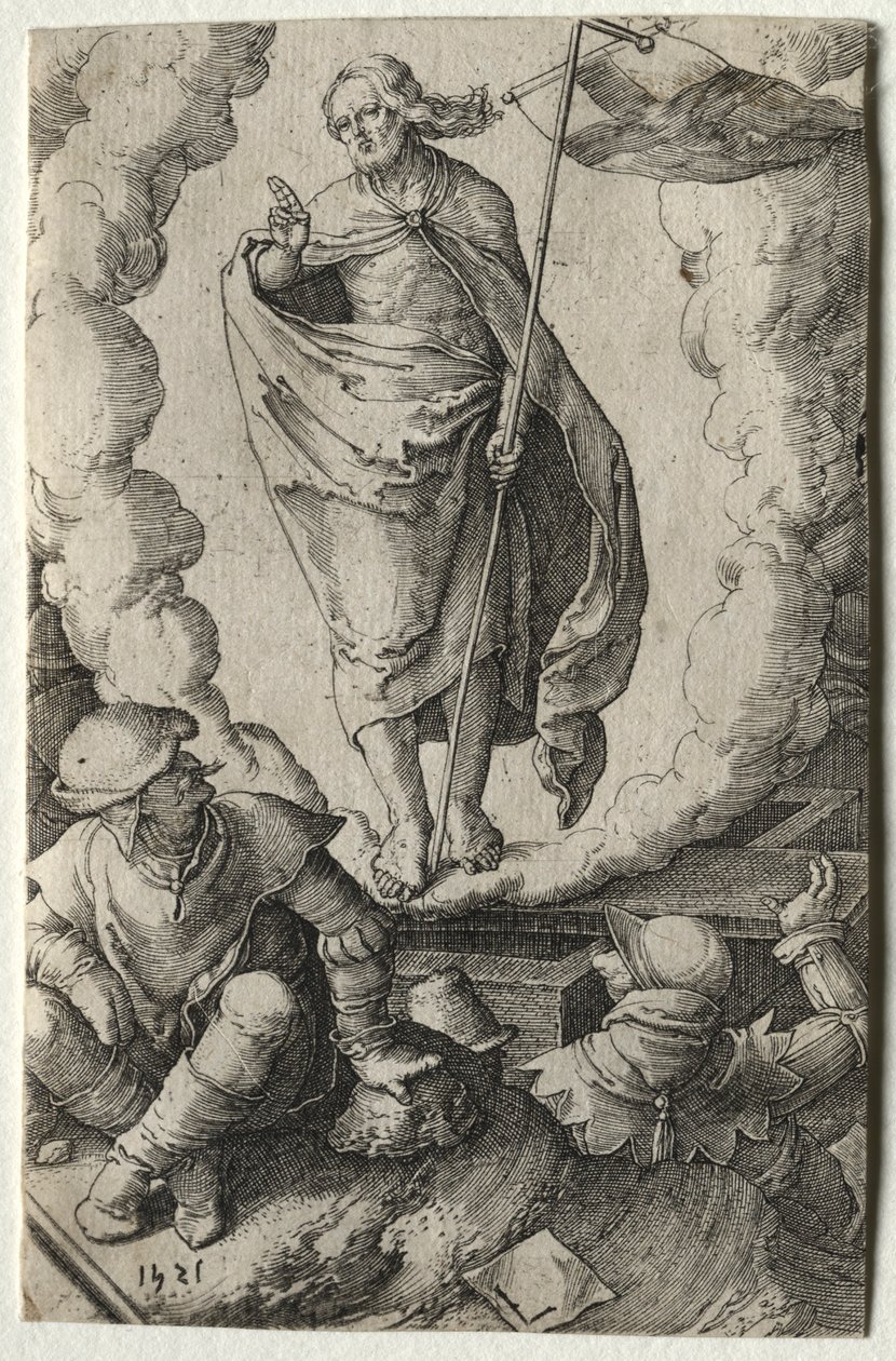 A Paixão: A Ressurreição, 1521. de Lucas van Leyden
