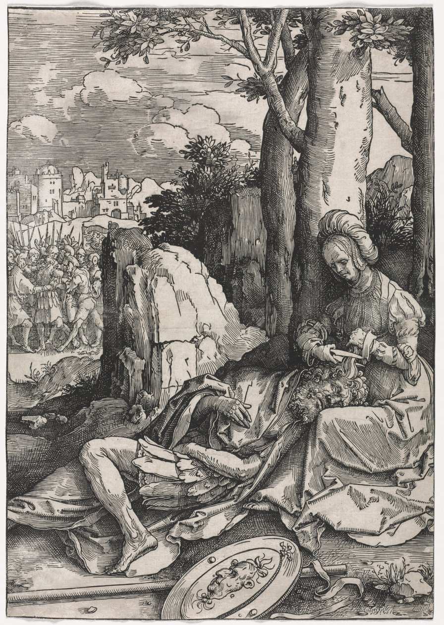 O poder das mulheres: Sansão e Dalila, c. 1512 de Lucas van Leyden