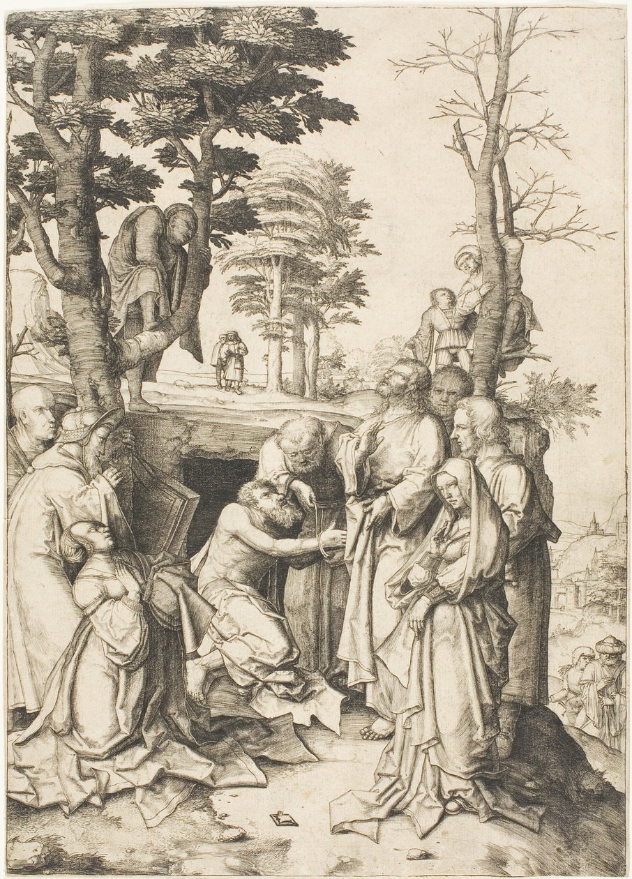A Ressurreição de Lázaro de Lucas van Leyden