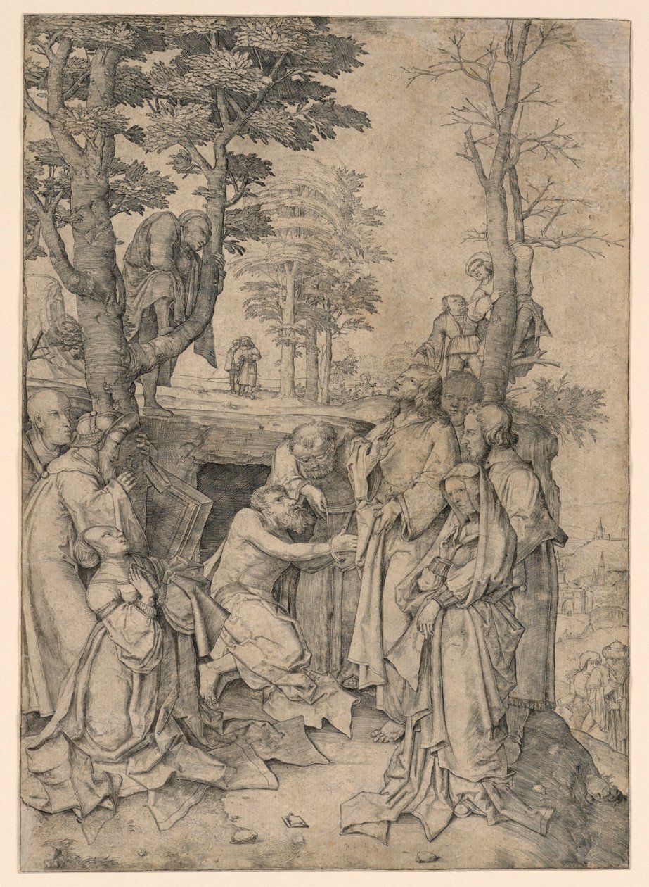 A Ressurreição de Lázaro de Lucas van Leyden