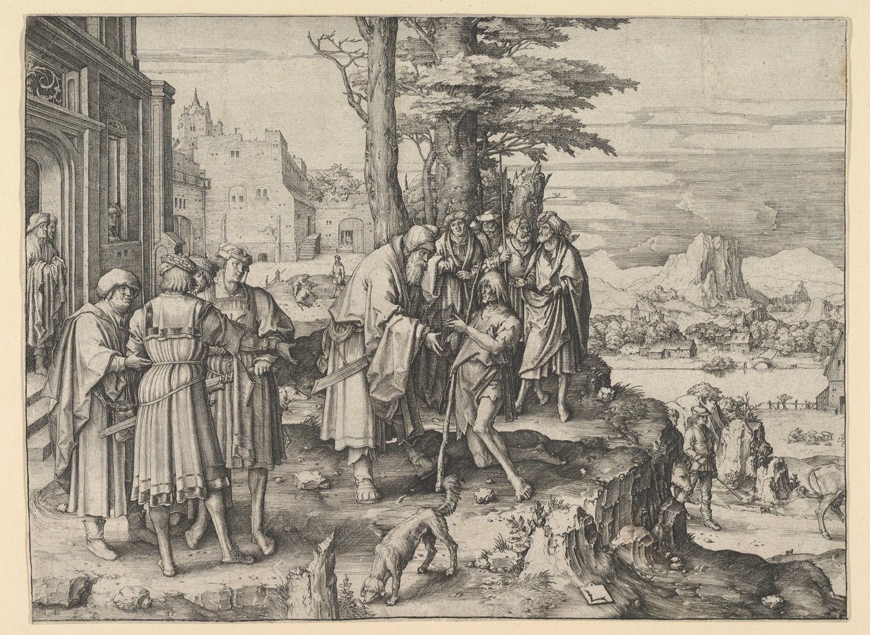 O Retorno do Filho Pródigo, ca. 1510 de Lucas van Leyden