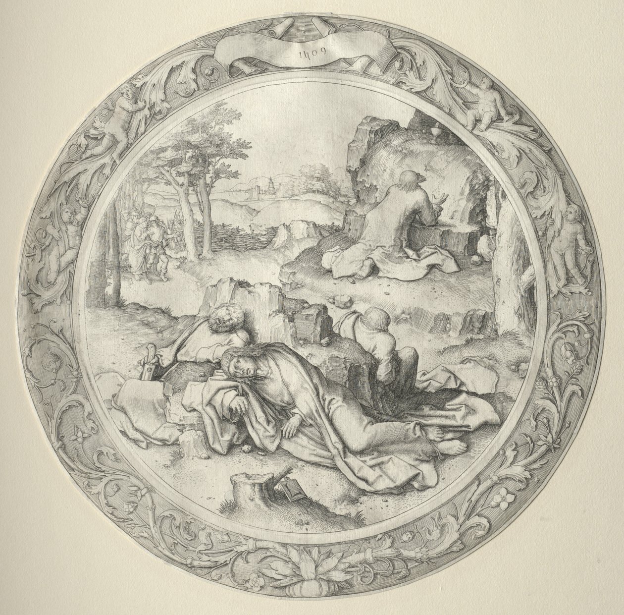 A Paixão Redonda, 1509. de Lucas van Leyden