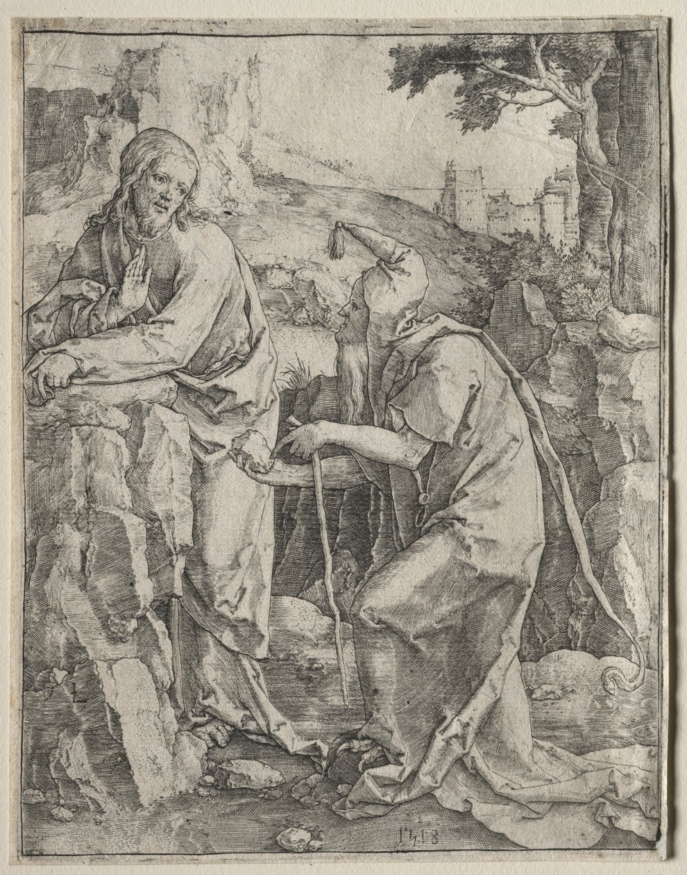 A tentação de Cristo de Lucas van Leyden
