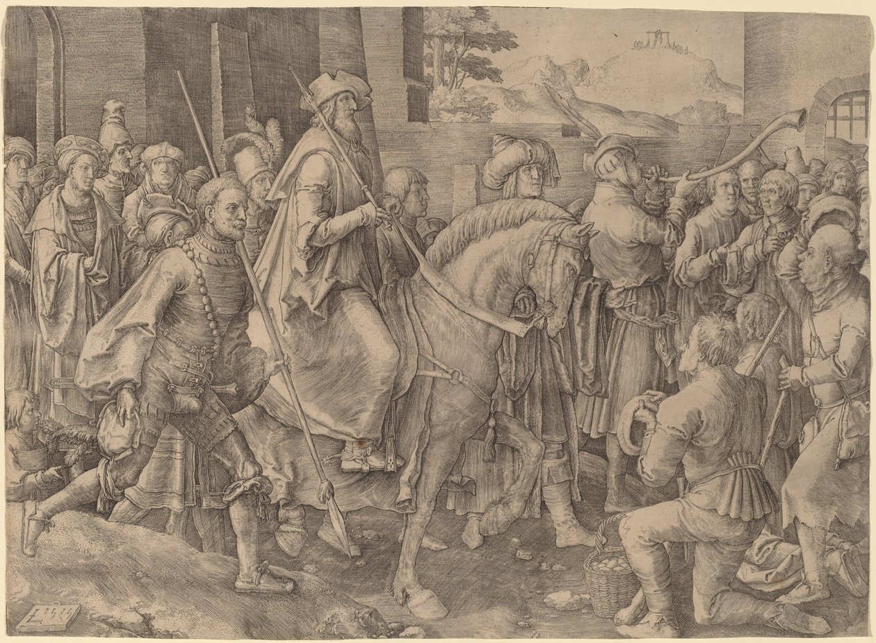 O triunfo de Mardoqueu de Lucas van Leyden
