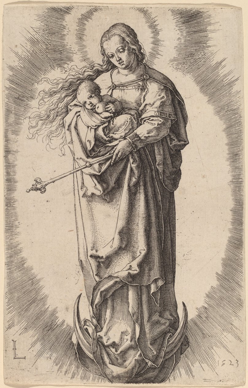 A Virgem e o Menino no Crescente de Lucas van Leyden