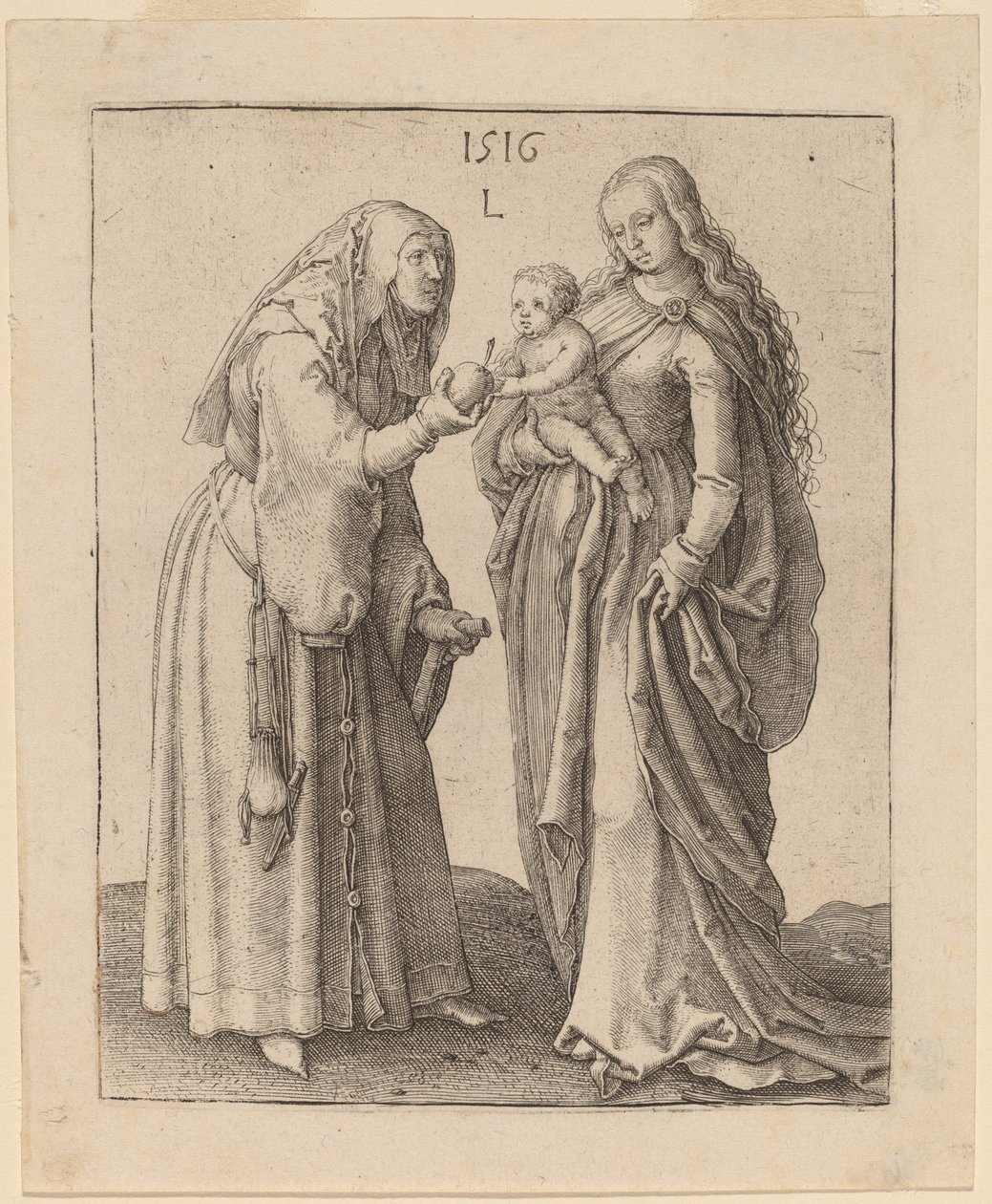 A Virgem e Santa Ana de Lucas van Leyden