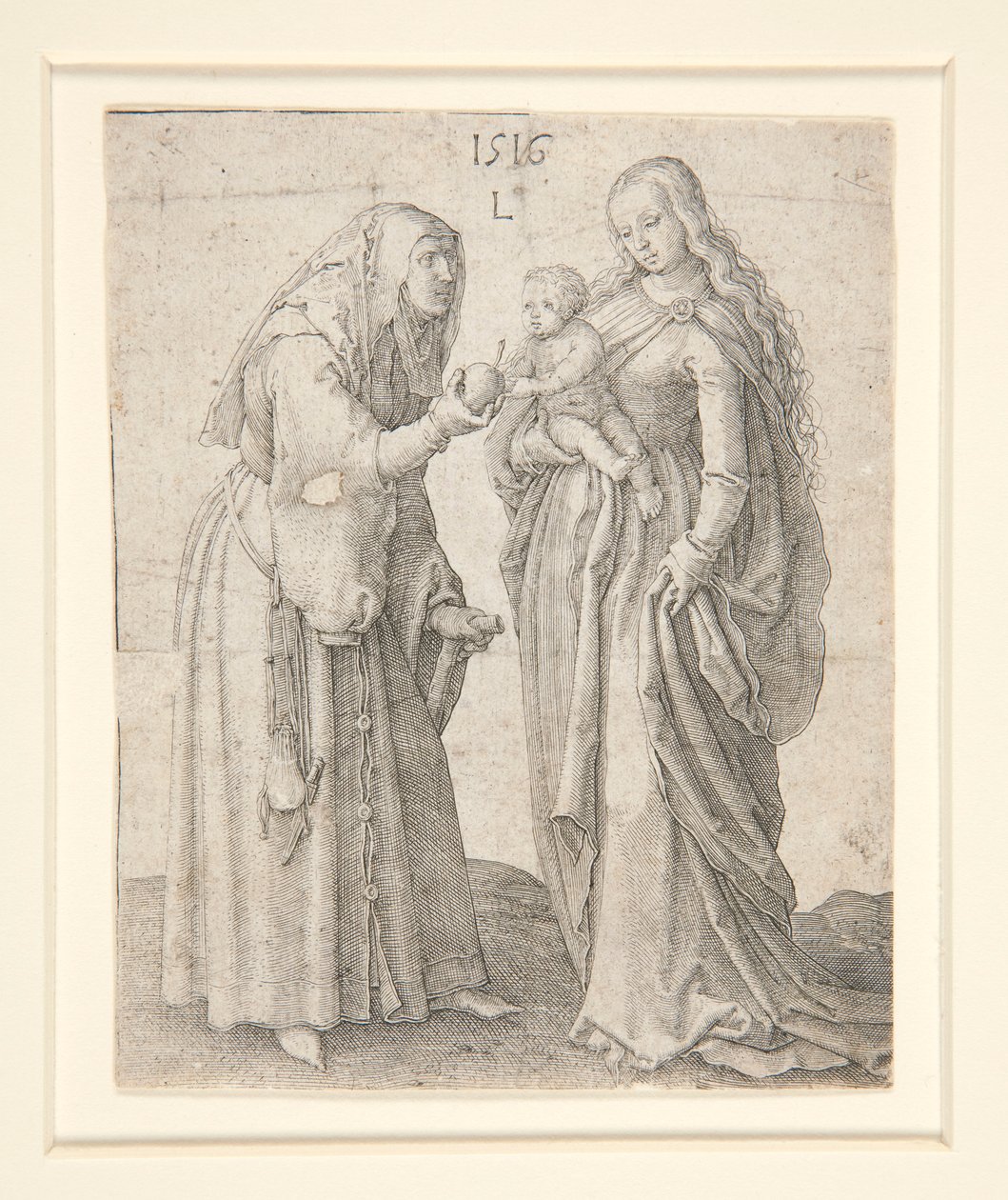 A Virgem com o Menino e Santa Ana de Lucas van Leyden