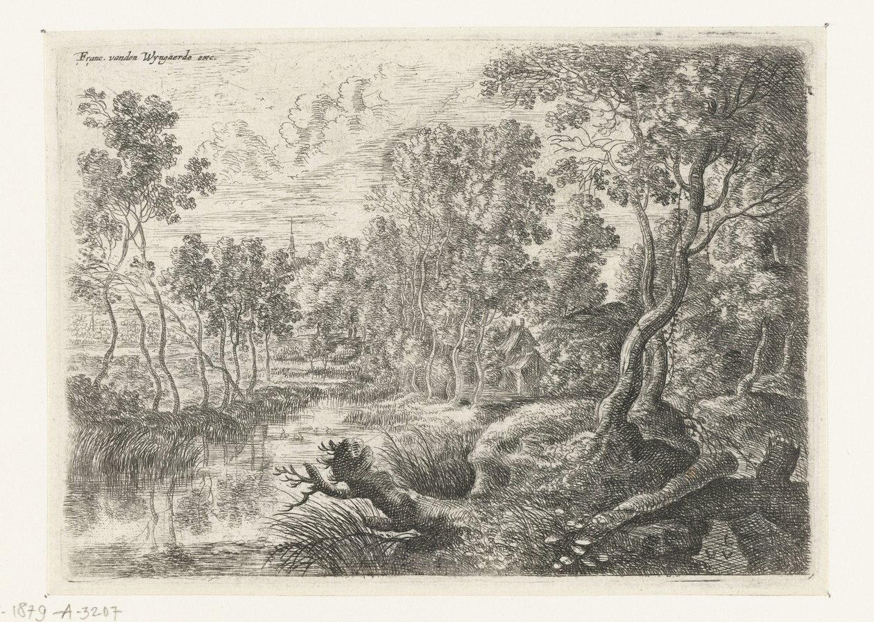 Paisagem com um riacho
Seis paisagens (título da série) de Lucas van Uden