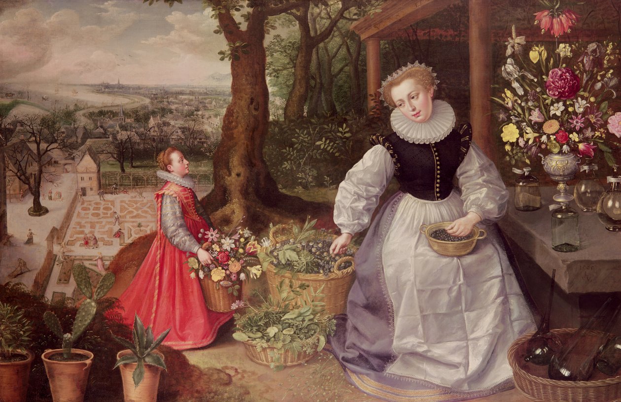 Primavera, 1595 de Lucas van Valckenborch