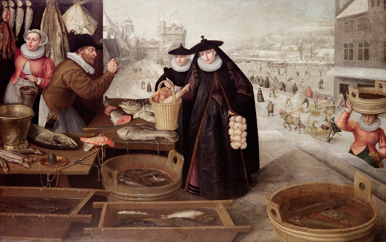 Inverno, 1595 de Lucas van Valckenborch