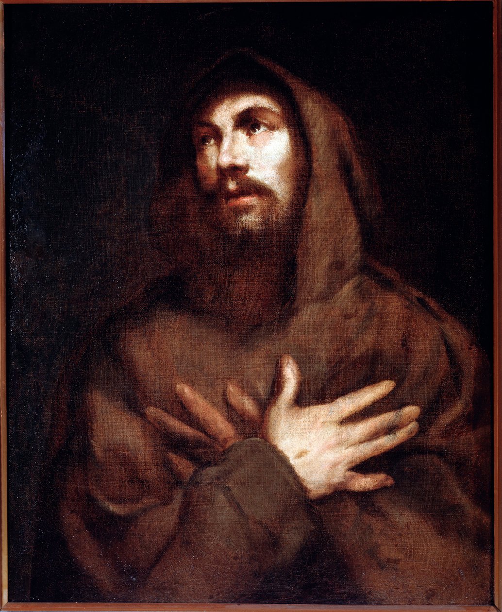 São Francisco de Assis (São Francisco de Assis) Pintura de Luciano Borzone (1590-1645) de Luciano Borzone