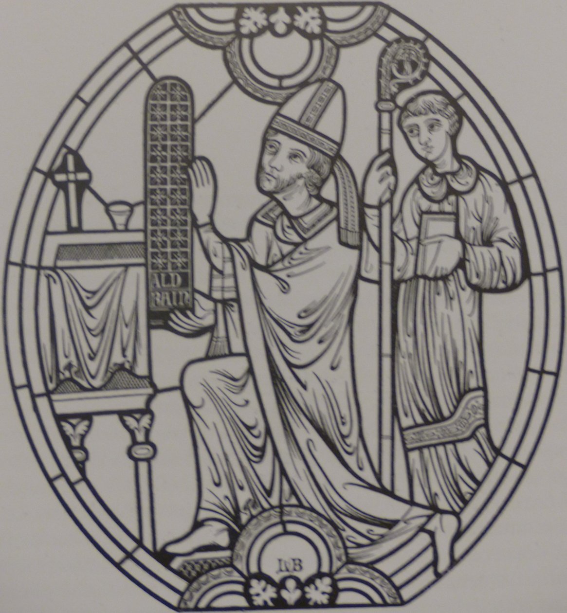 Vitral por Lucien Bégule representando Renaud de Forez de Lucien Bégule