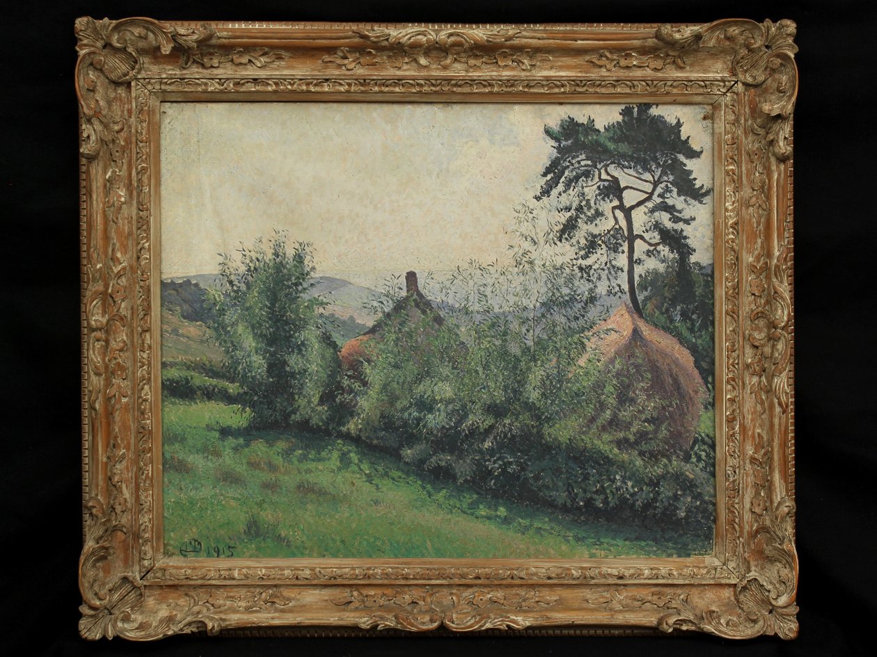 Paisagem de Dorset, 1915 de Lucien Pissarro