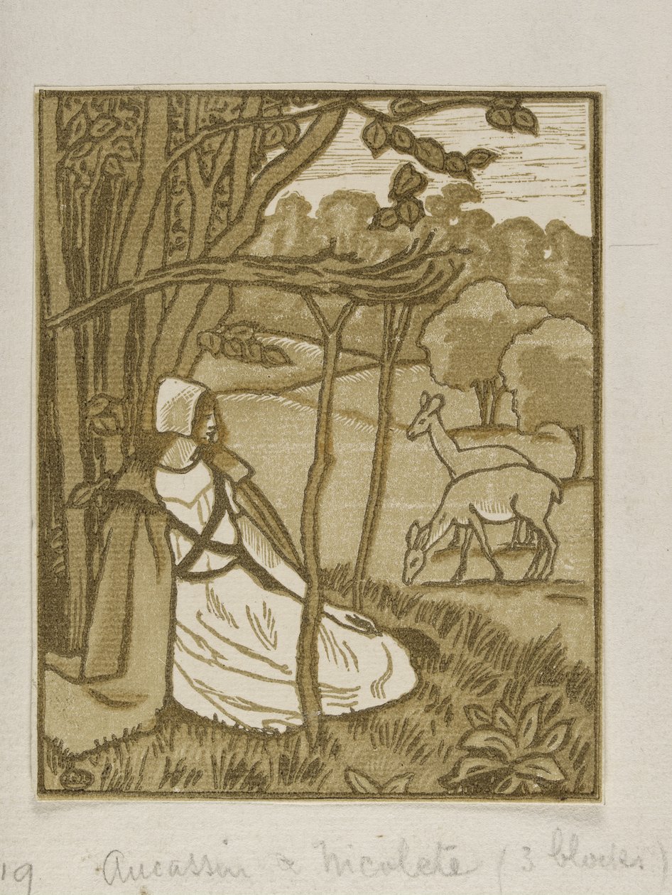 Catálogo MS das gravuras de madeira de Lucien Pissarro (gravura em madeira) de Lucien Pissarro