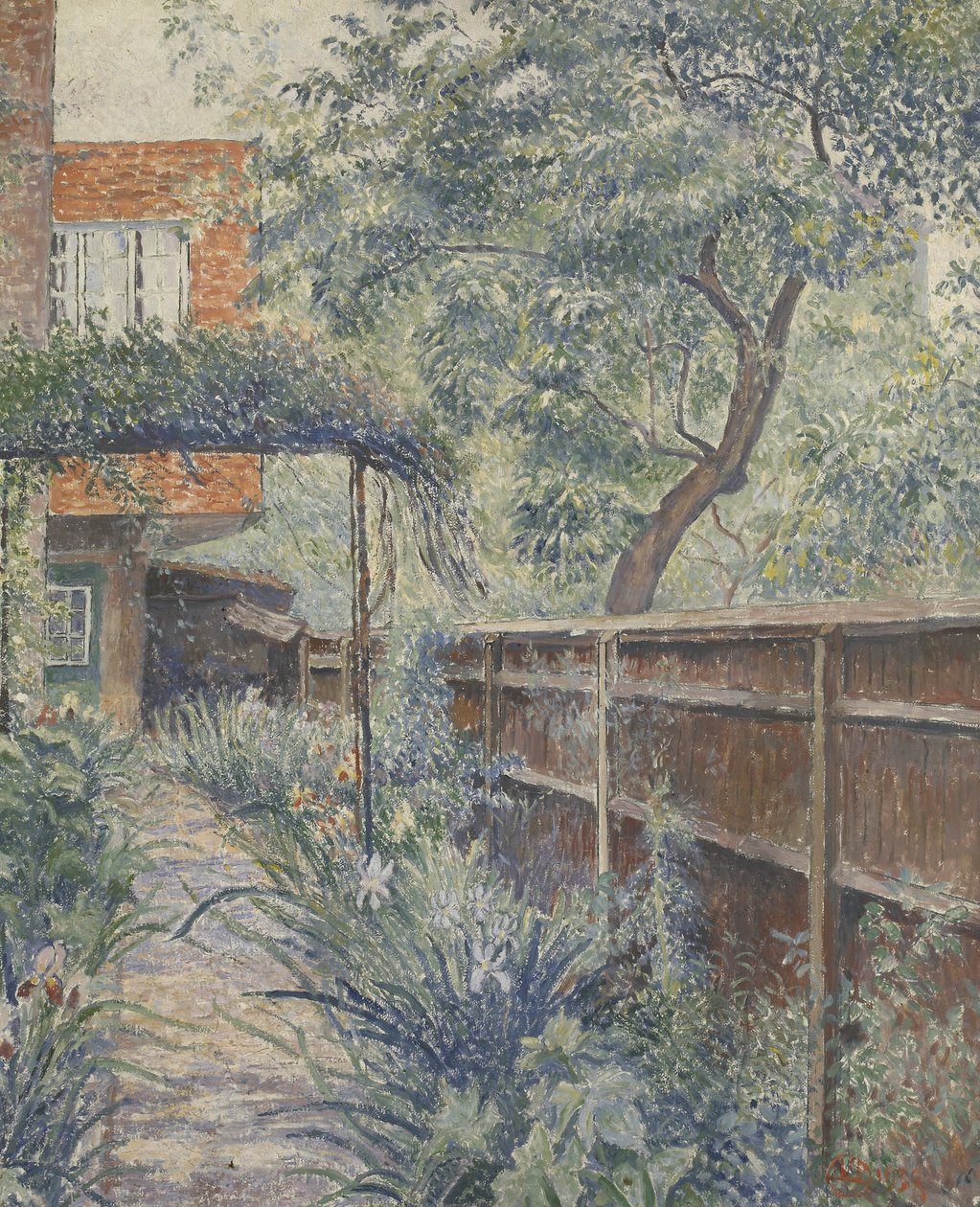 Meu Studio Garden, 1938 de Lucien Pissarro