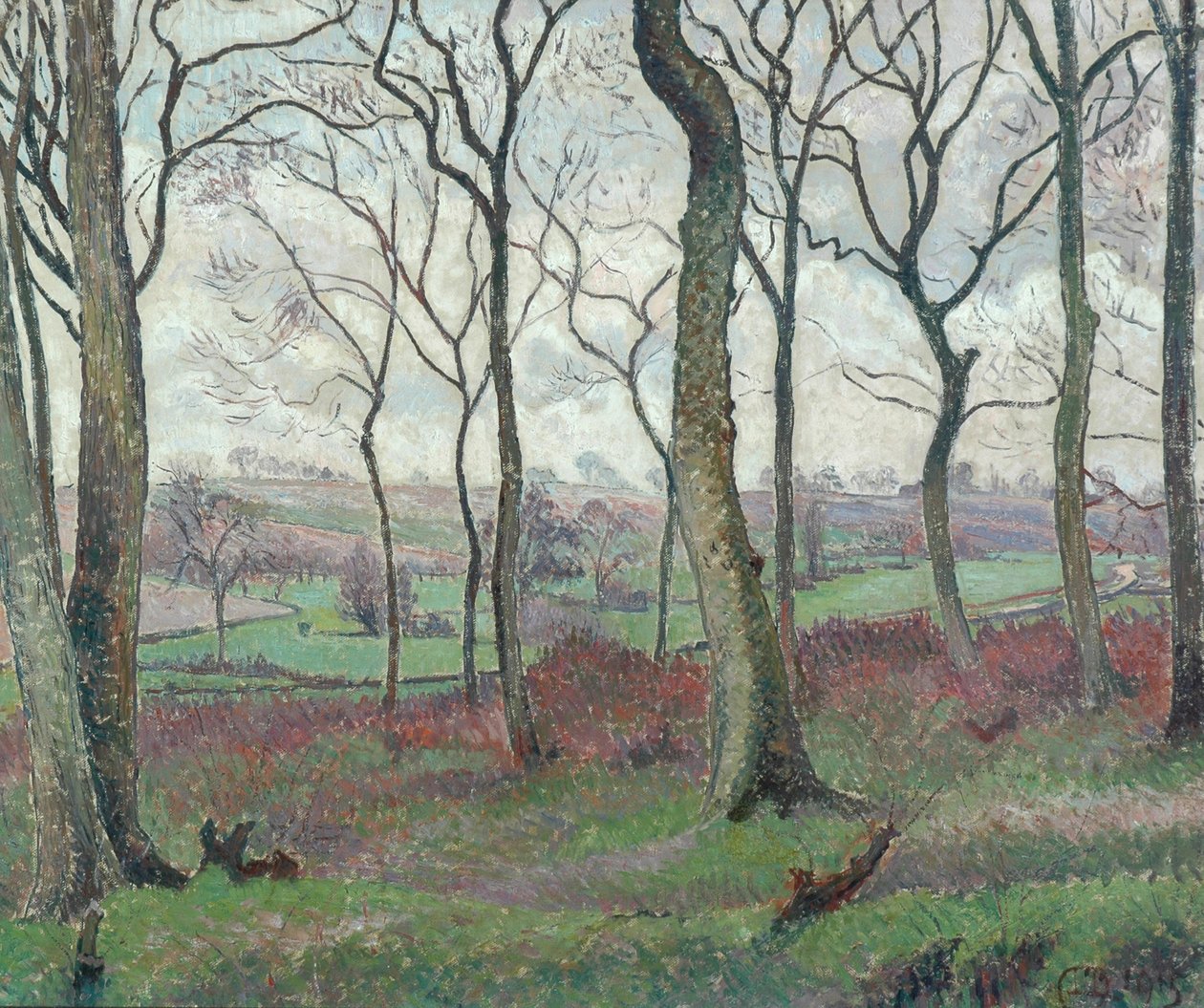 A estrada Dunmow de Tilty Wood, 1915 de Lucien Pissarro