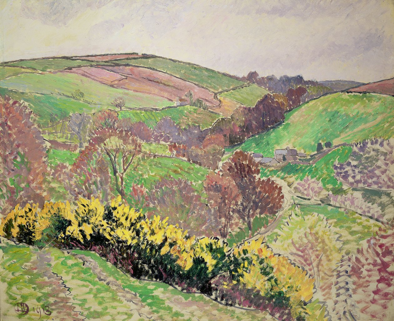 O Vale, Blackpool, 1913 de Lucien Pissarro