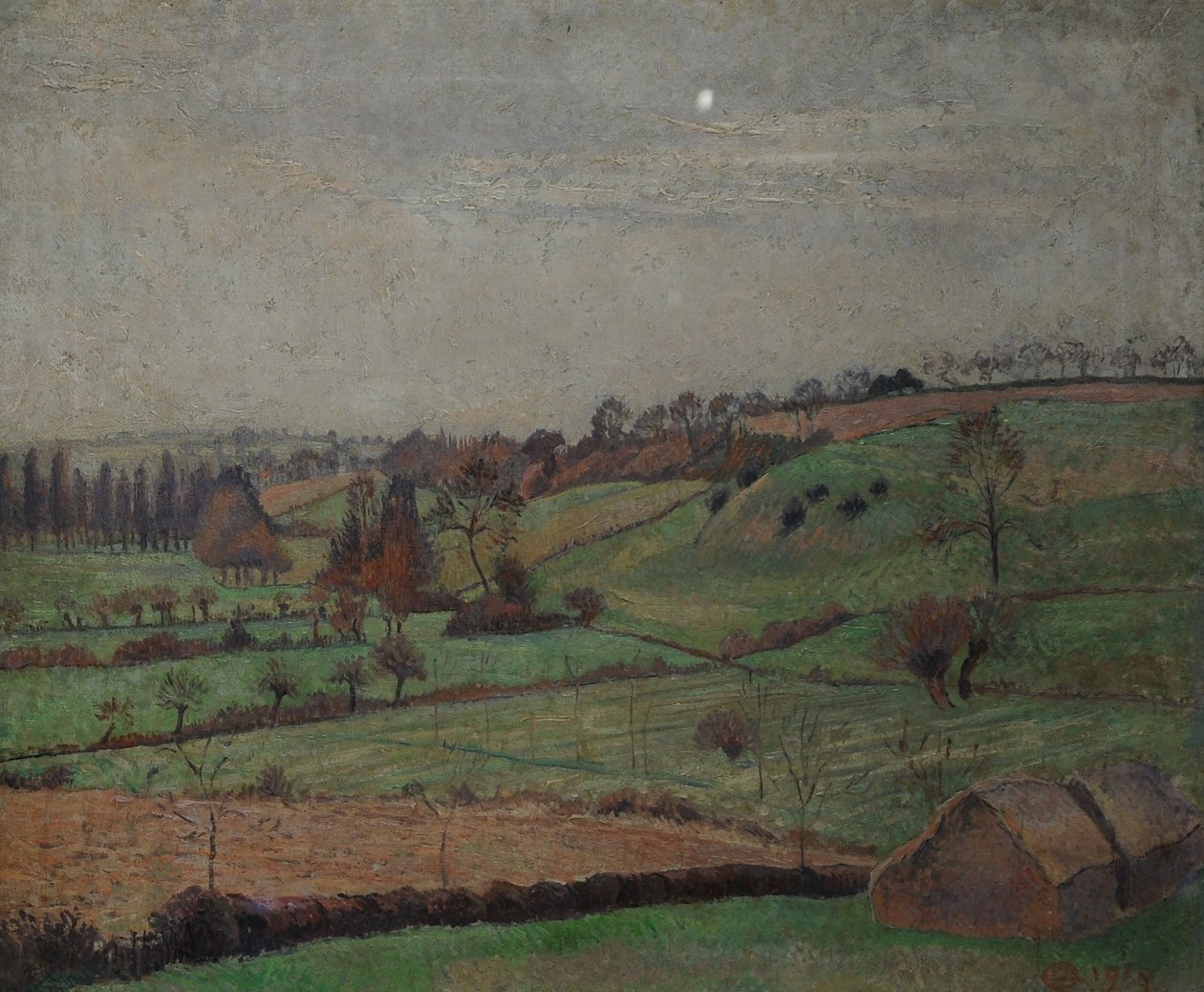 O Vale, Duton Hill, Elsenham, Essex, 1915 de Lucien Pissarro