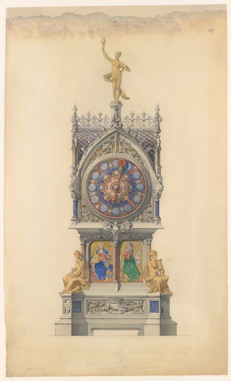 Design para Relógio Esmaltado, ca. 1882. de Lucien Falize
