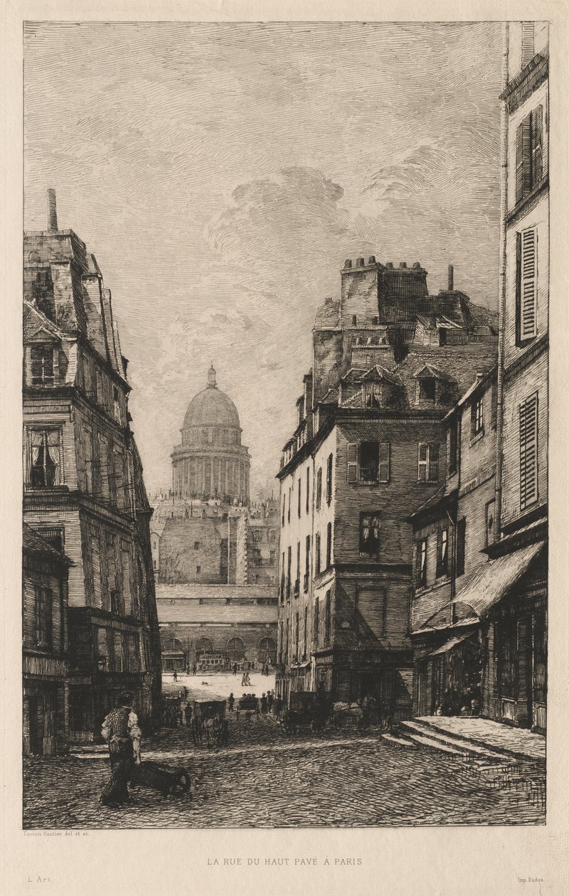Rue du Haut Pavé em Paris de Lucien Gautier