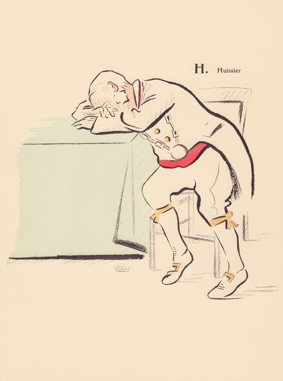H. Oficial de diligências de Lucien L. (active 1904) Henreaux