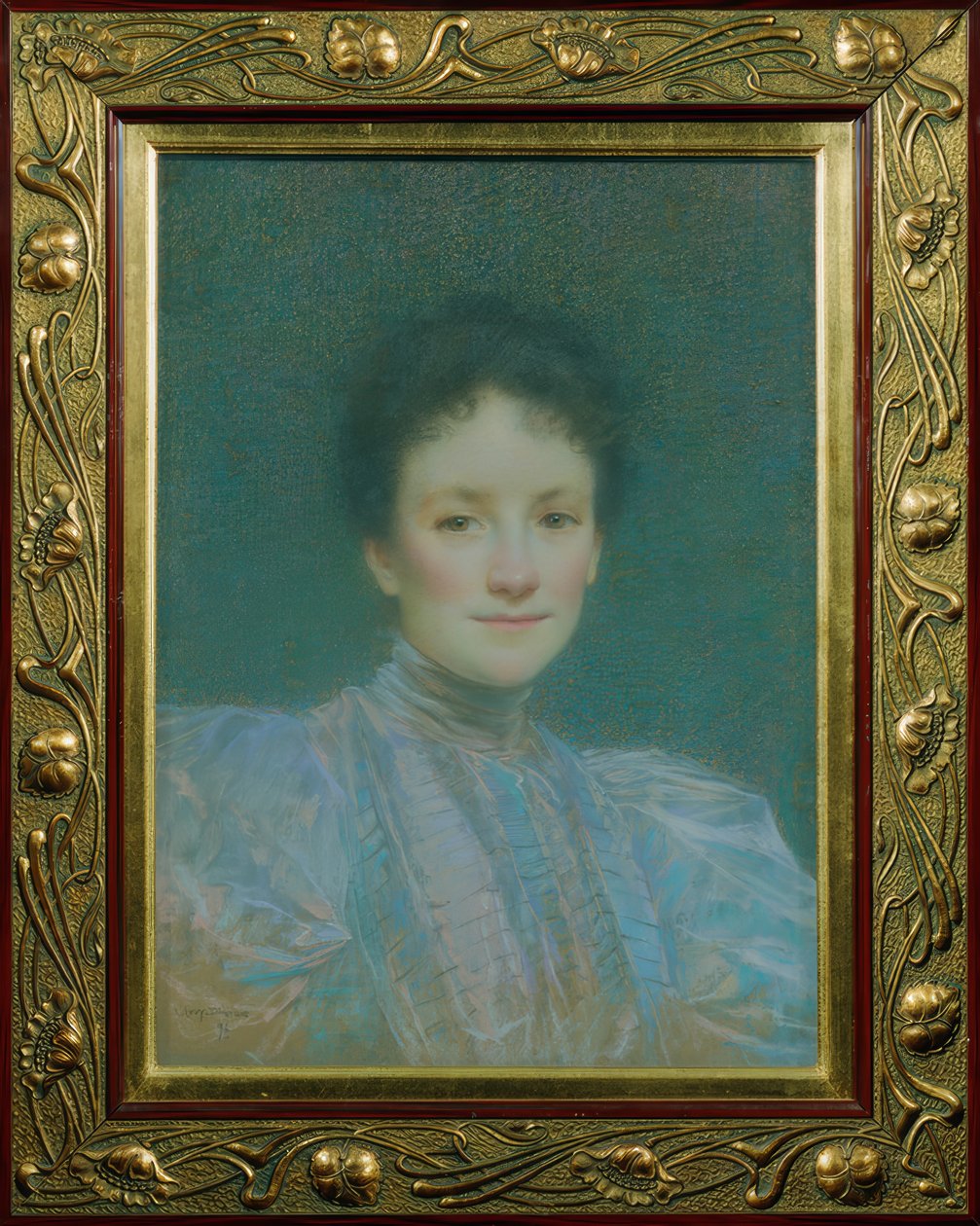 Retrato de uma mulher de Lucien Levy Dhurmer