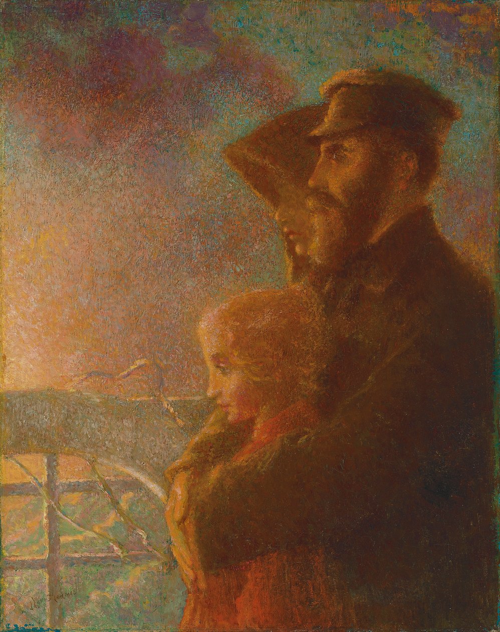 Os Emigrantes Russos, c. 1900 (óleo sobre tela) de Lucien Levy Dhurmer