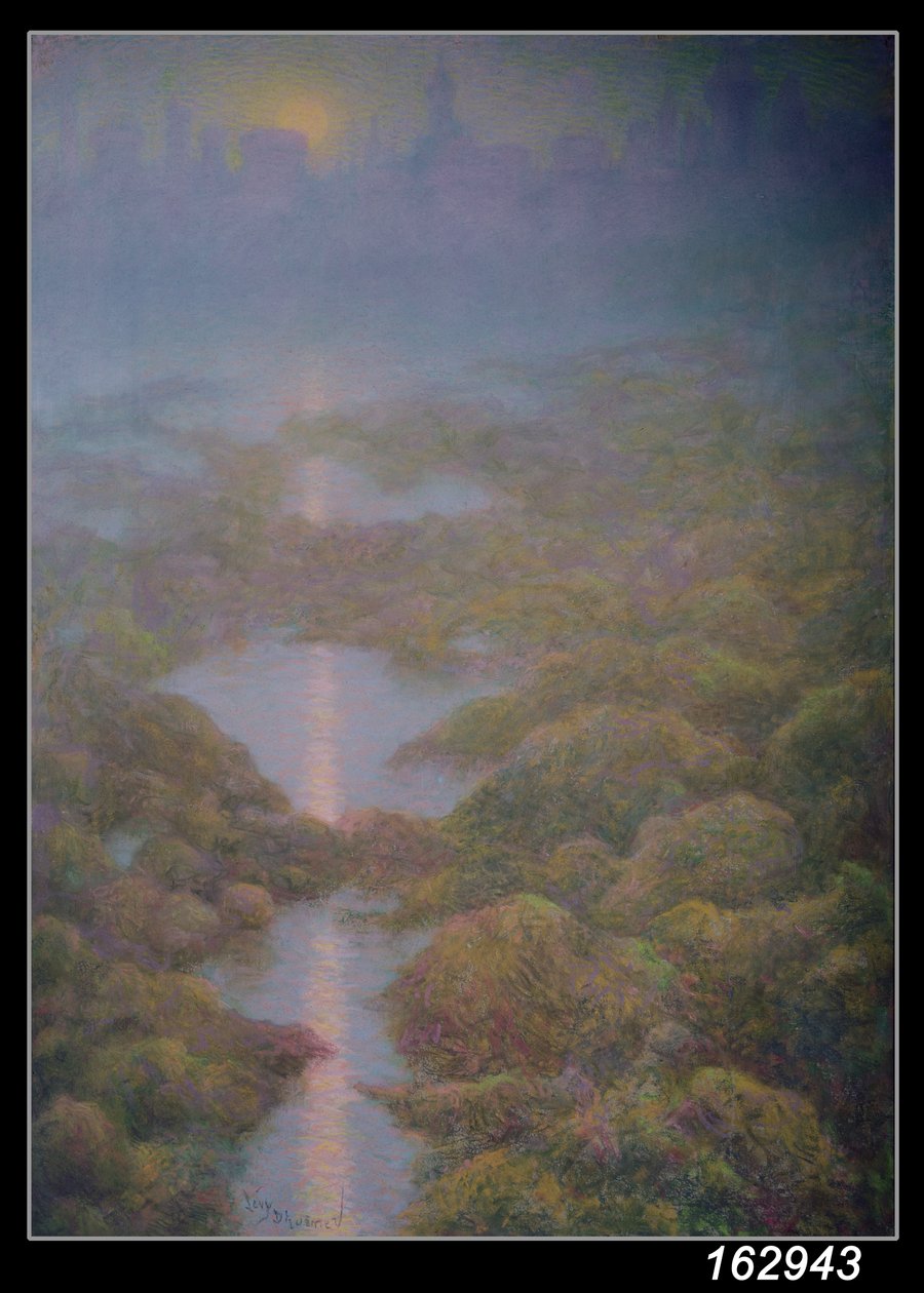 A minha mãe, Noite com vista para Ys (pastel sobre papel) de Lucien Levy Dhurmer