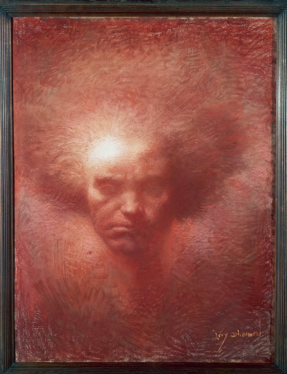 Retrato do compositor alemão Ludwig van Beethoven de Lucien Levy Dhurmer