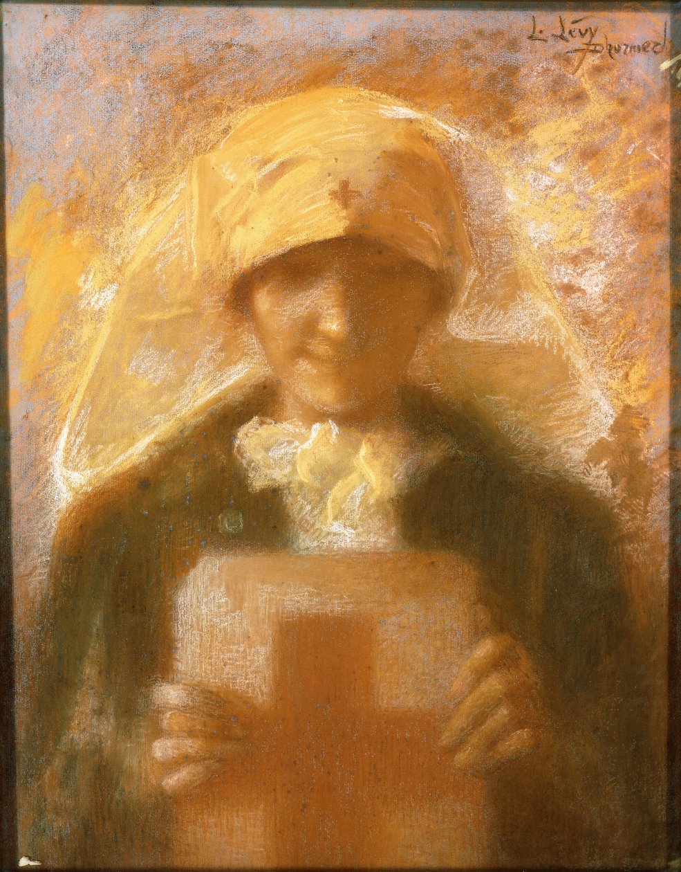Retrato de uma jovem enfermeira de Lucien Levy Dhurmer