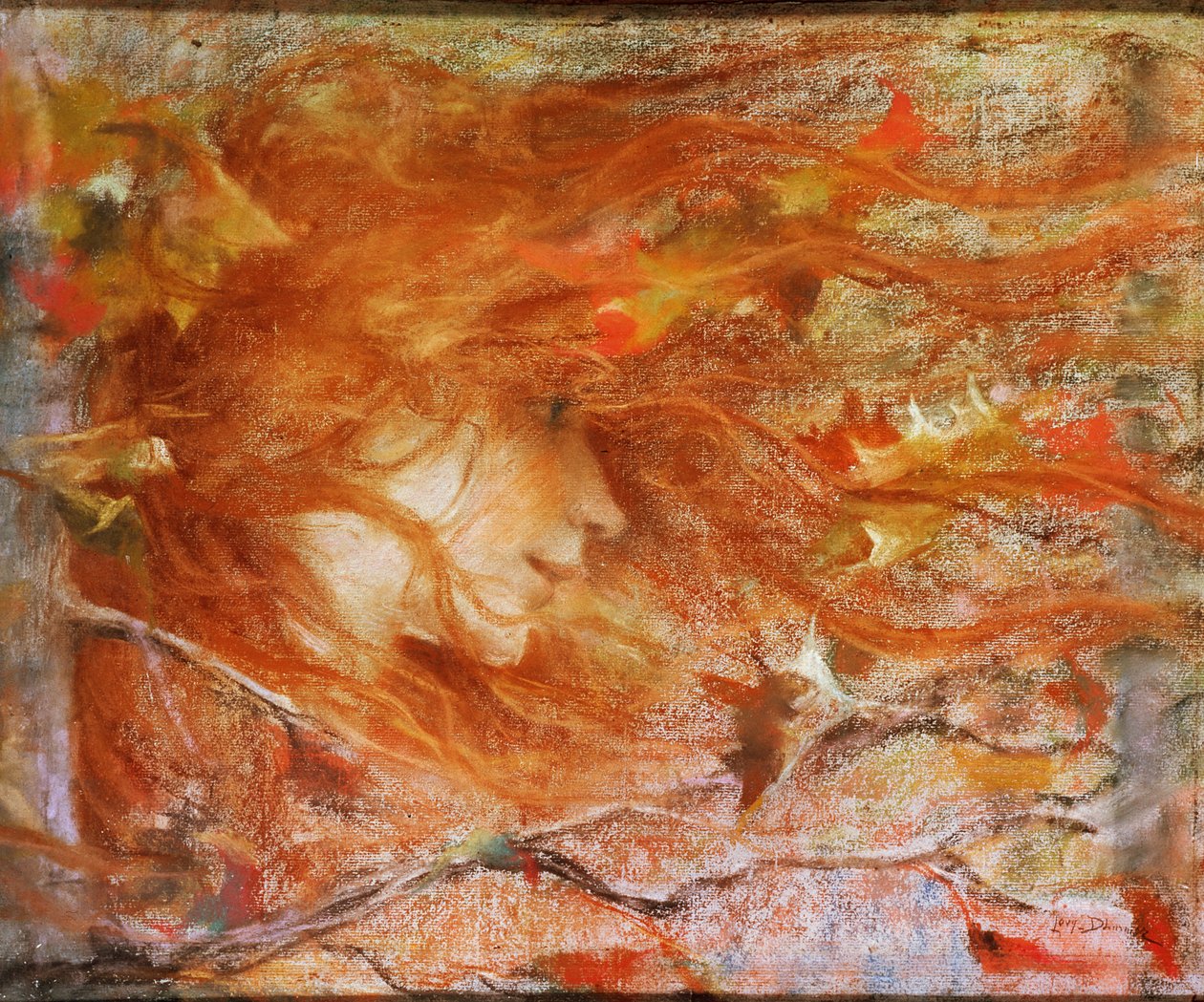 A Rajada de Vento de Lucien Levy Dhurmer