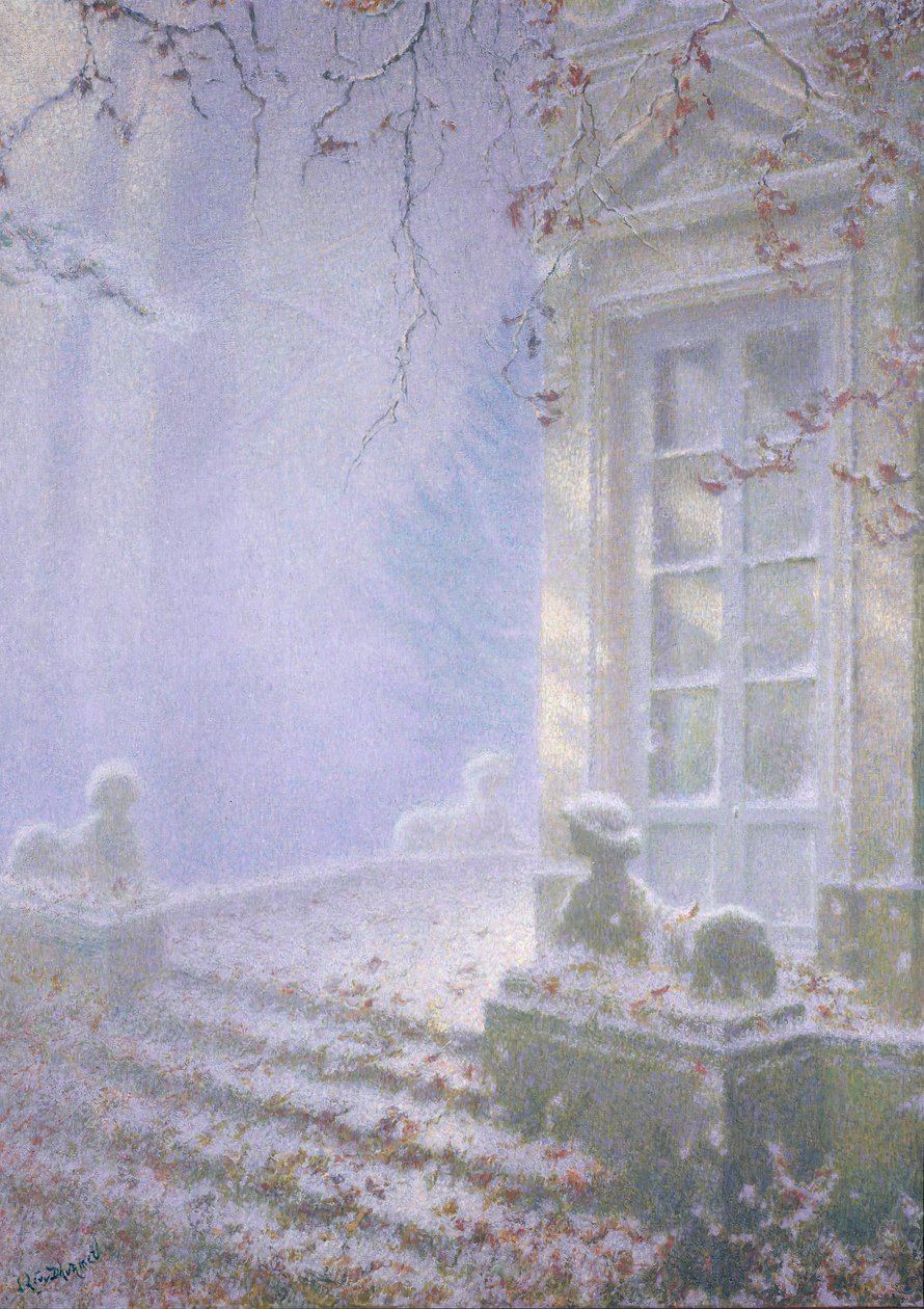 inverno, Petit Trianon (pastel sobre papel) de Lucien Levy Dhurmer