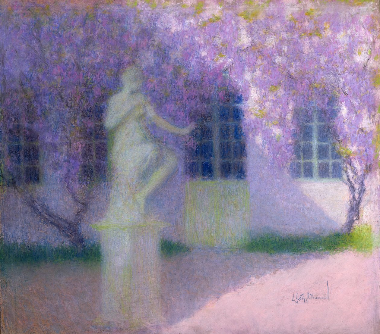 Wisteria, c.1922 (pastel sobre papel) de Lucien Levy Dhurmer