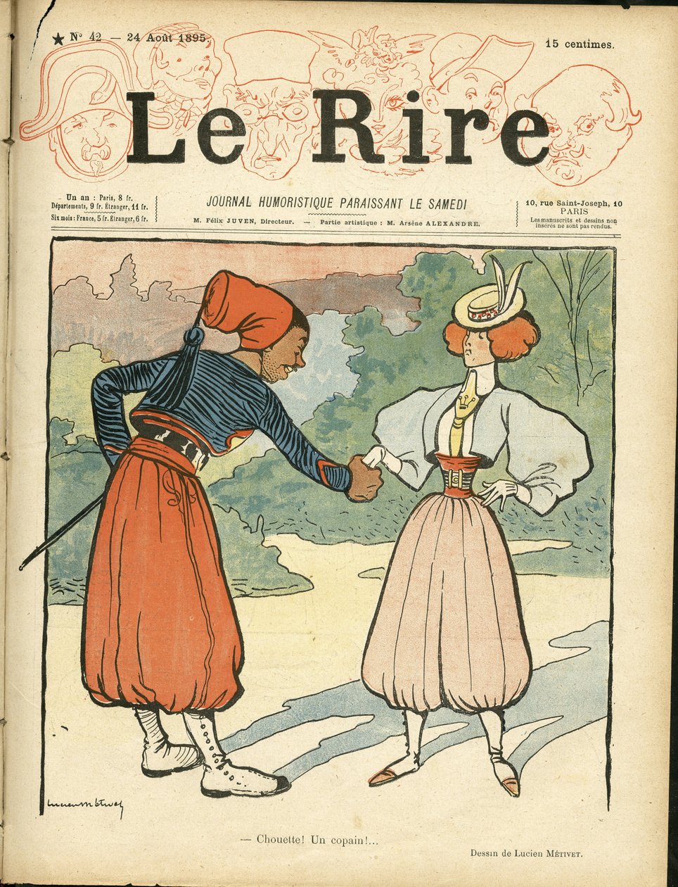 Capa do "Le Rire". de Lucien Metivet