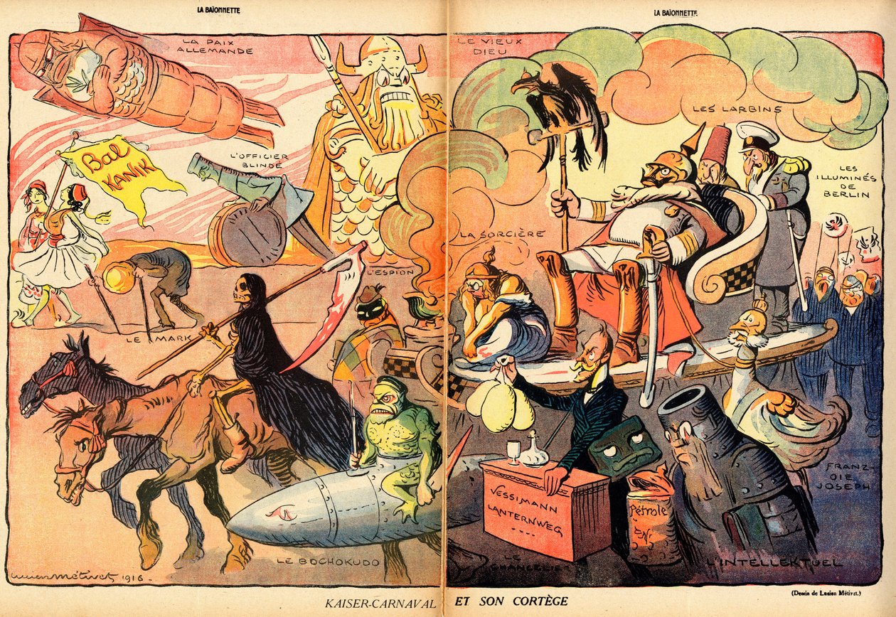 La Baionnette, Sátira Colorida de Lucien Metivet