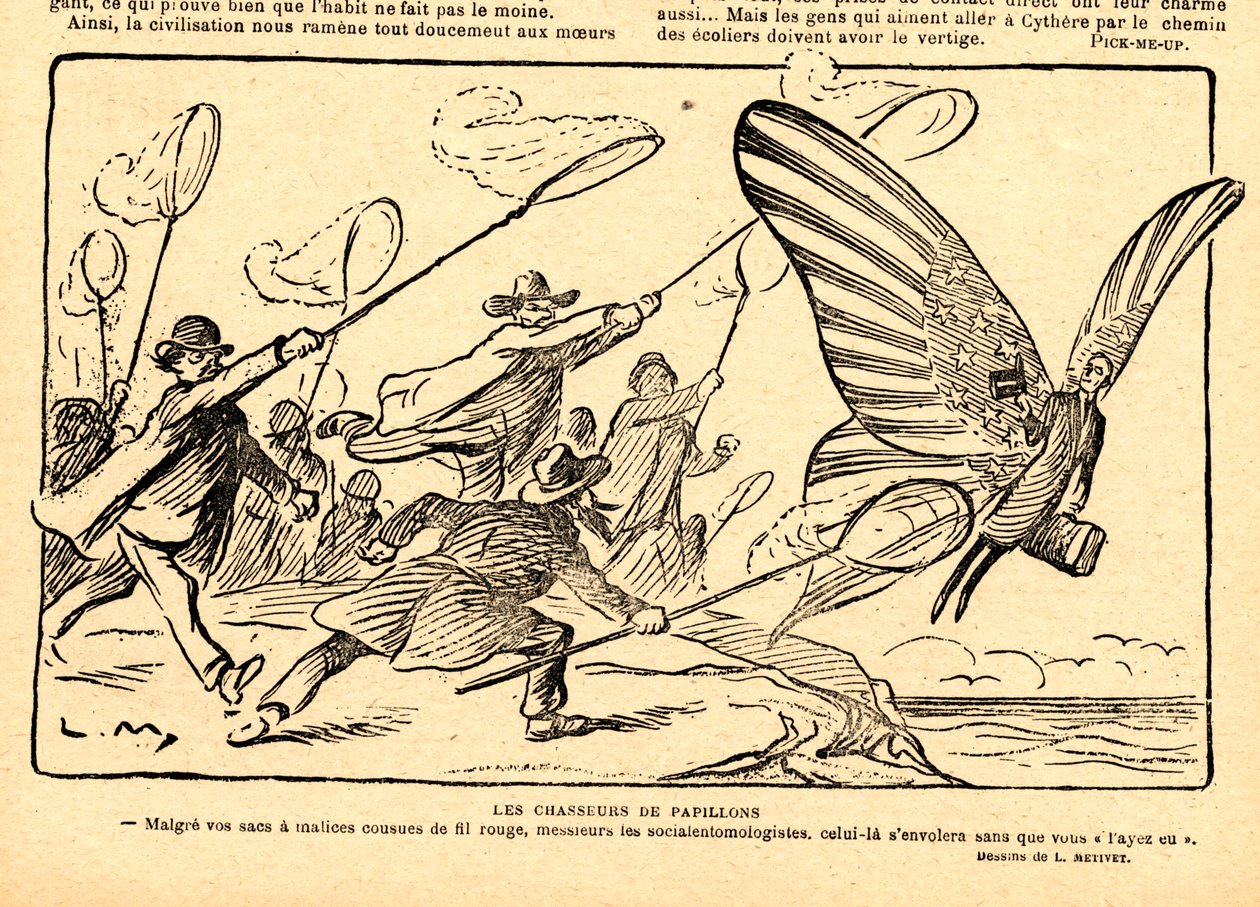 Le Rire rouge, sátira B&W de Lucien Metivet