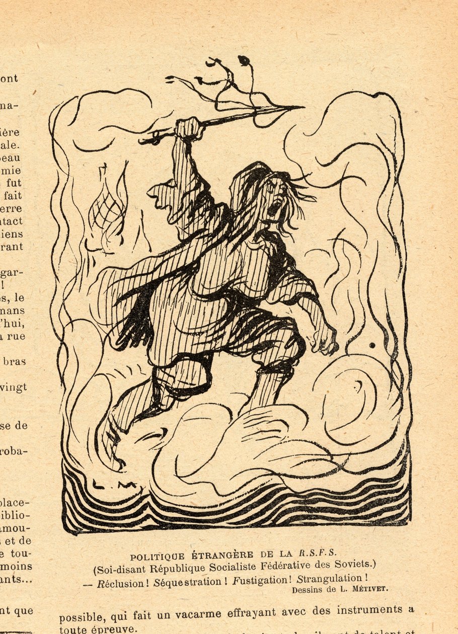 Le Rire rouge, sátira B&W de Lucien Metivet