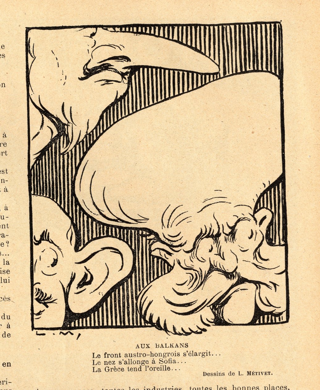 Le Rire rouge, sátira B&W de Lucien Metivet