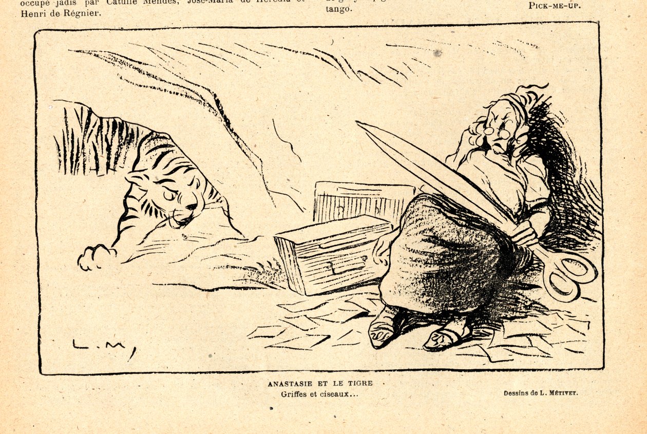 Le Rire rouge, sátira B&W de Lucien Metivet